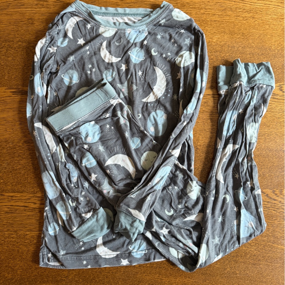 Little Sleepies Blue To The Moon Two Piece Set